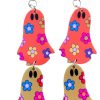 60s Flower Power Sheet Ghost Earrings