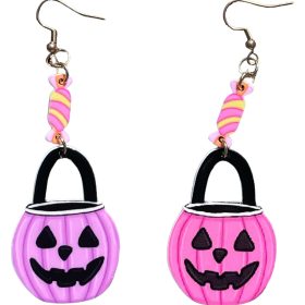 Candy in a Bucket Trick or Treat Earrings