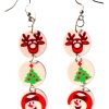 Christmas Bite of Nostalgia Vintage Cookie Classics Retro Earrings