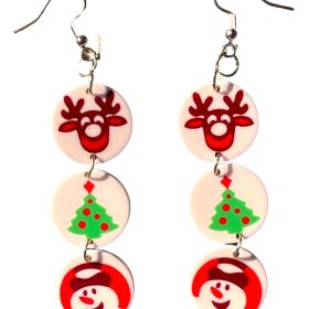 Christmas Bite of Nostalgia Vintage Cookie Classics Retro Earrings