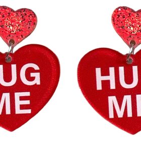 Hug Me Valentine Sweet Hearts Candy Colorful Heart Earrings